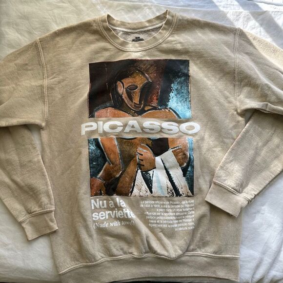 Picasso Art Graphic Sweatshirt M - Picture 4 of 9